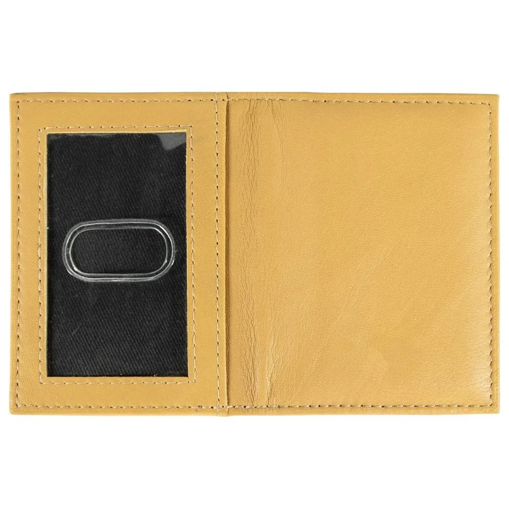 Genuine Leather ID Holder, Credit Card Case Bifold Men Crad Holder